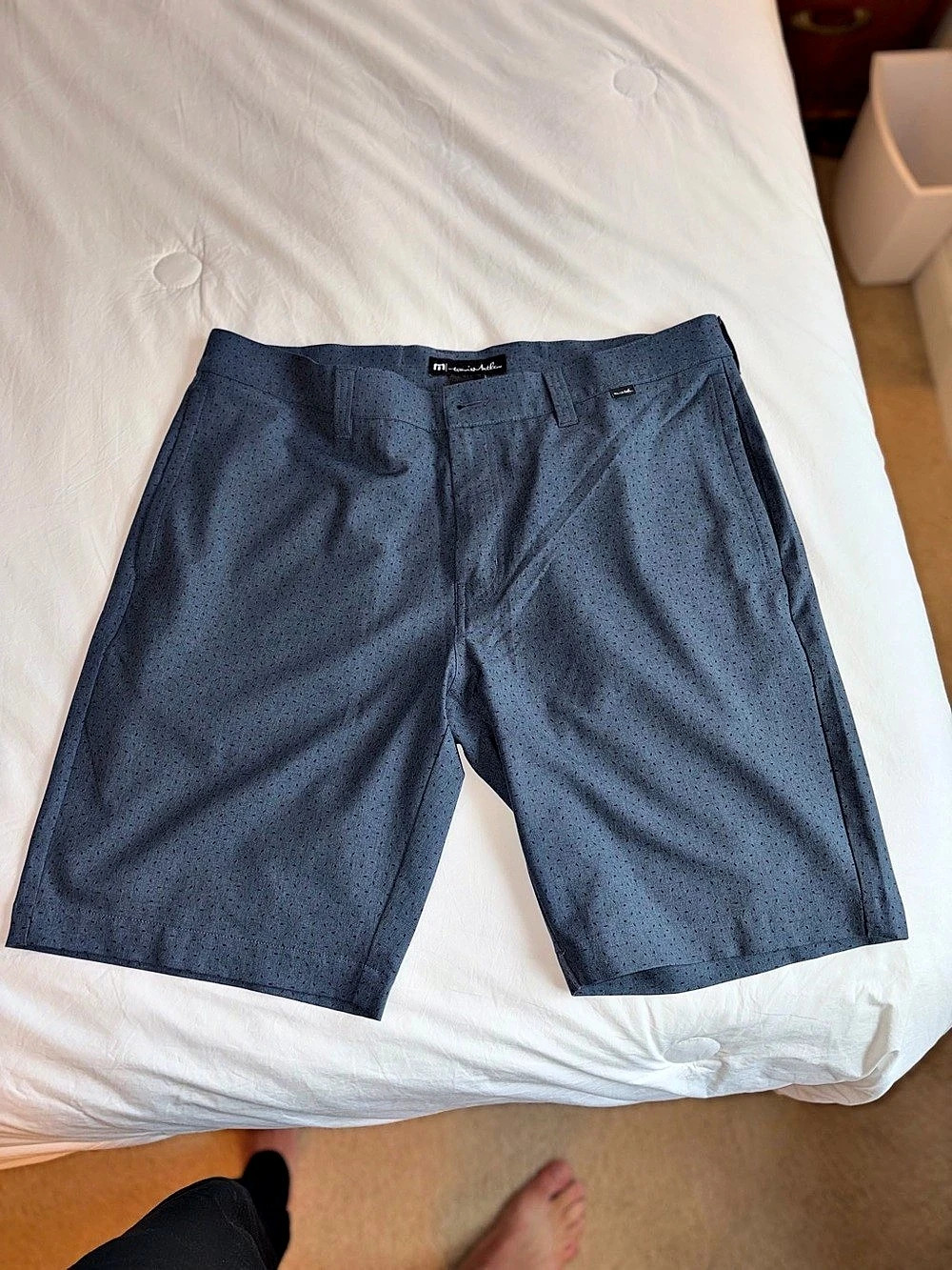 TravisMathew Wanderlust Golf Shorts Blue Waist 36